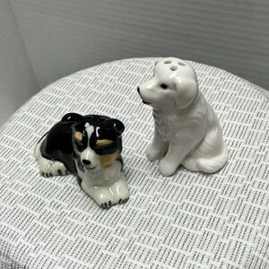 Ceramic Dog Salt and Pepper Shakers